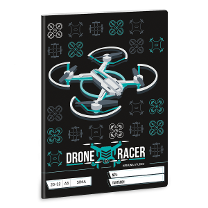 Ars Una A5-ös kockás füzet – Drone Racer