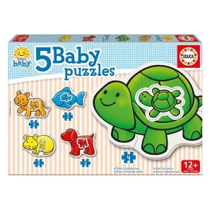 Educa 5in1 baby puzzle – Állatok teknőssel