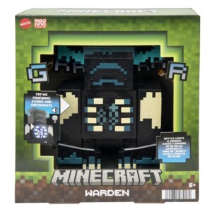 Minecraft Warden akciófigura fénnyel és hanggal