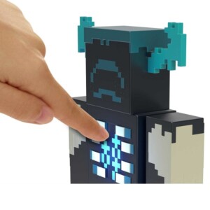Minecraft Warden akciófigura fénnyel és hanggal