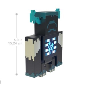Minecraft Warden akciófigura fénnyel és hanggal