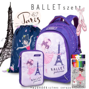 TARGET balerinás iskolatáska, hátizsák SZETT – Ballet