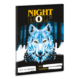 Ars Una A5-ös kockás füzet – Nightwolf