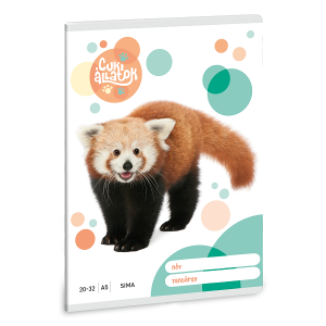 Ars Una A5-ös sima füzet – Cuki állatok – Vörös panda