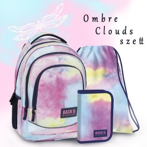 BackUp iskolatáska, hátizsák SZETT – Ombre Clouds