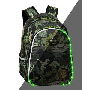 Coolpack dínós iskolatáska hátizsák LED világítással – Adventure Park