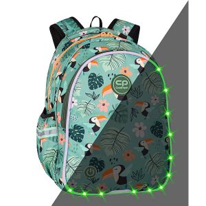 CoolPack Tukános iskolatáska hátizsák SZETT – LED világítással