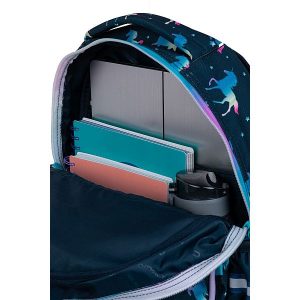 CoolPack unikornisos iskolatáska hátizsák LED világítással – Blue