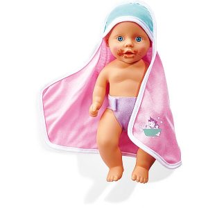 New Born Baby fürdethető baba kiegészítőkkel 30 cm