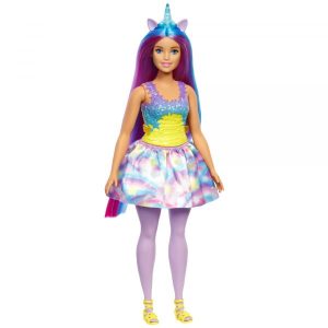 Barbie Dreamtopia – Kék szarvú unikornis baba