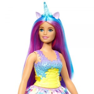 Barbie Dreamtopia – Kék szarvú unikornis baba