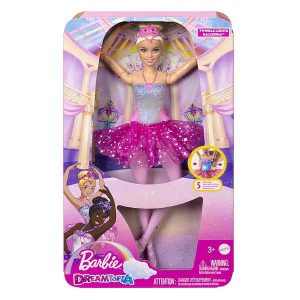 Barbie Dreamtopia Tündöklő szivárványbalerina baba – szőke