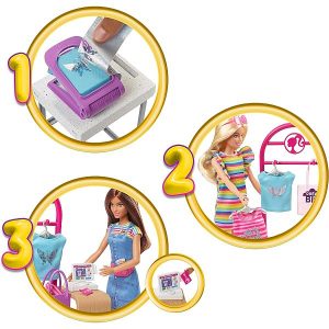 Barbie Karrier babák: Ruhatervező játékszett
