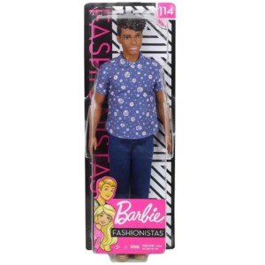 Barbie Ken Fashionistas barna bőrű babavirágos ingben – 114-es