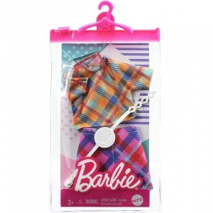 Barbie ruha – kockás top szoknyával