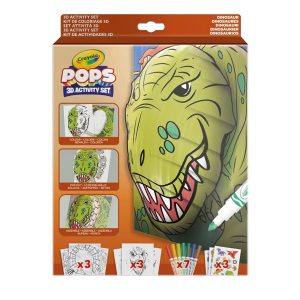 Crayola POPs 3D foglalkoztató kreatív játék – Dinoszauruszok
