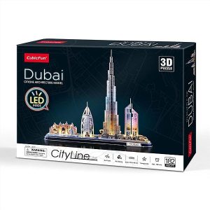 CubicFun City Line 3D LED puzzle 182 db-os – Dubai
