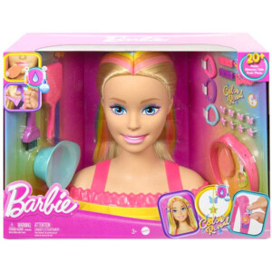 Fésülhető Barbie babafej Color Reveal kiegészítőkkel
