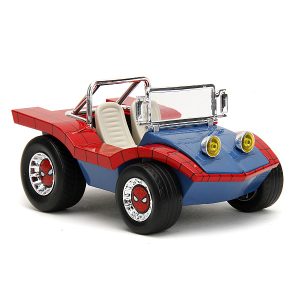 JADA Spiderman Buggy fém autó figurával 1:24 méretarányos
