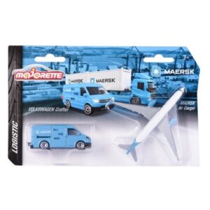 Majorette Logistic – MAERSK Volkswagen Crafter + MAERSK Air Cargo