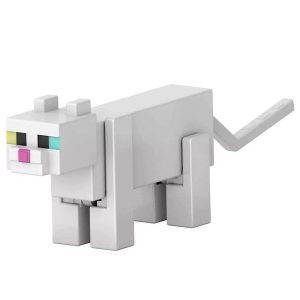 Minecraft Craft-A-Block figura – White cat portál elemmel