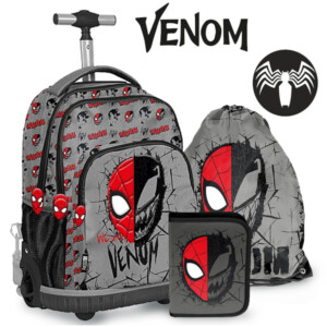 Spiderman gurulós iskolatáska SZETT – VENOM