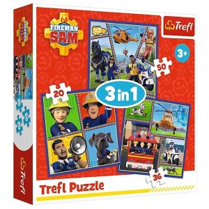 Sam a tűzoltó 3in1 puzzle – TREFL