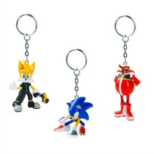 Sonic Prime meglepetés kulcstartó figura 1 db