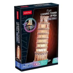 CubicFun 3D LED puzzle 42 db-os Pisai Ferde Torony