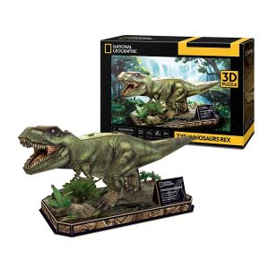 CubicFun National Geographic 3D puzzle 52 db-os – T-Rex