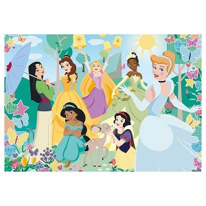 Disney Princess csillámos puzzle 104 db-os – Clementoni