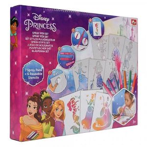 Disney Princess színező festékszóró fújós filcekkel – Canenco
