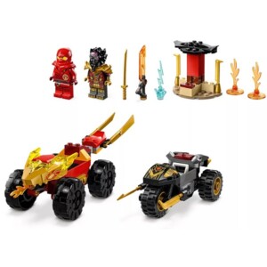Lego Ninjago Kai és Ras autós és motoros csatája (71789)