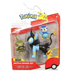 Pokémon 3 db-os figuraszett – Axew, Luxio és Piplup