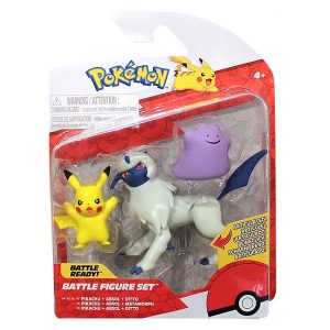 Pokémon 3 db-os figuraszett – Pikachu, Absol és Ditto
