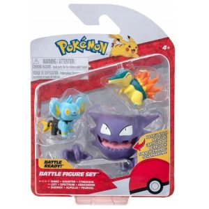 Pokémon 3 db-os figuraszett – Shinx, Haunter és Cyndaquil