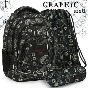 BackUp iskolatáska hátizsák SZETT – Graphic