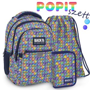 BackUp ergonomikus iskolatáska hátizsák SZETT – POP-IT