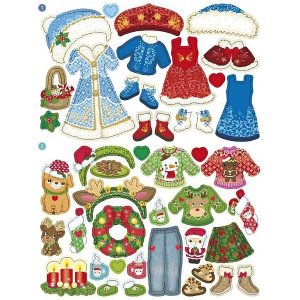 A világ ruhái – Karácsony – matricás foglalkoztató