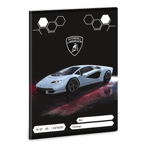 Ars Una 1. osztályos vonalas füzet A5 – Lamborghini Countach