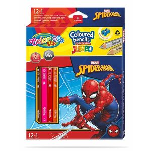 Colorino vastag színes ceruza készlet 12 db-os – Spiderman