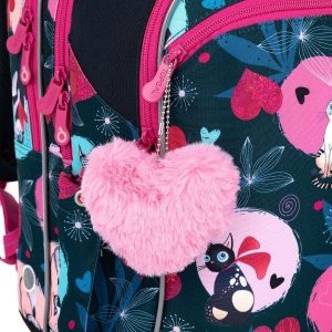 TOPGAL cicás ergonomikus iskolatáska hátizsák COCO – Sweet Hearts