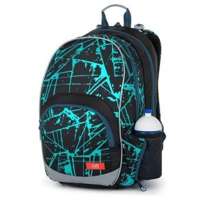 TOPGAL ergonomikus iskolatáska hátizsák KIMI – Paint Stripe