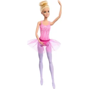 Barbie szőke hajú balerina baba rózsaszín tüll szoknyában