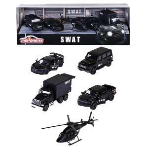 Majorette SWAT kisautók 5 db-os szett díszdobozban