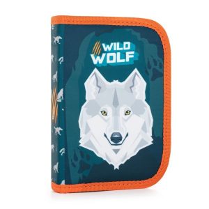 OXYBAG farkasos kihajtható tolltartó – Wild Wolf