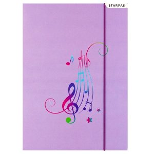 Starpak gumis mappa A/4-es Music – kétféle