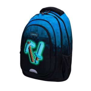 Astra ergonomikus iskolatáska, hátizsák – Blue Pixel