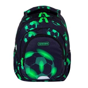 Astra ergonomikus iskolatáska, hátizsák 39 cm – Neon Futball