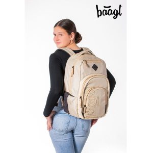 BAAGL Coolmate iskolatáska, hátizsák – Beige